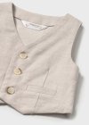 Gilet elegante lino neonato