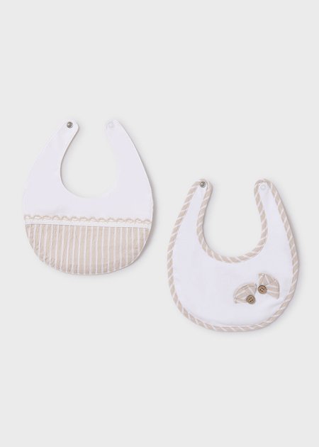 Set 2 bavaglini impermeabili neonato