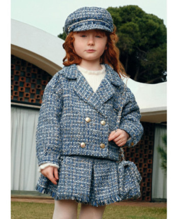 Giacca Tweed Doppio Petto Bambina