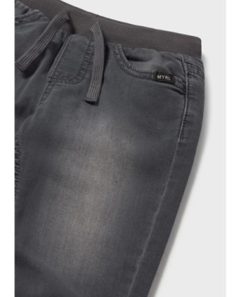 Pantalone lungo jeans jogger neonato