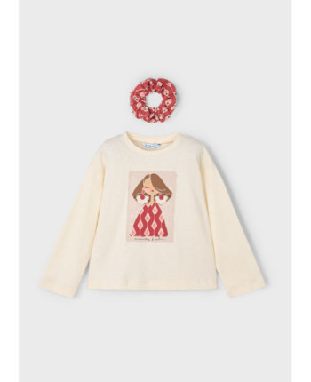 Maglietta con elastico bambina