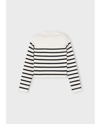 Maglione tricot righe bambina