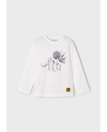 Maglietta dinosauro rilievo bambino