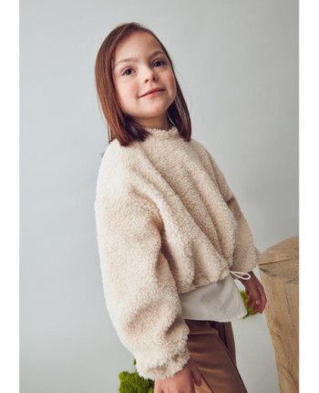 Felpa teddy combined bambina