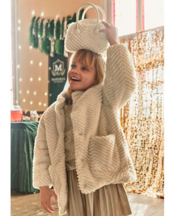 Capotto pellicciotto bambina