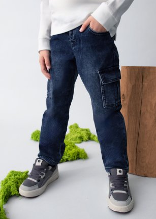 Jeans cargo bambino