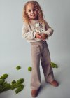 Pantalone velluto a costine bambina