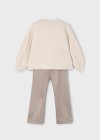 Completo leggings e felpa ricamo bambina