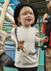 Completo leggings e felpa orso bambina