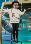 Completo leggings e felpa orso bambina
