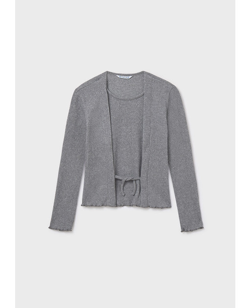 Cardigan top costine ragazza