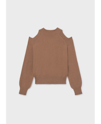 Maglione apertura spalle ragazza