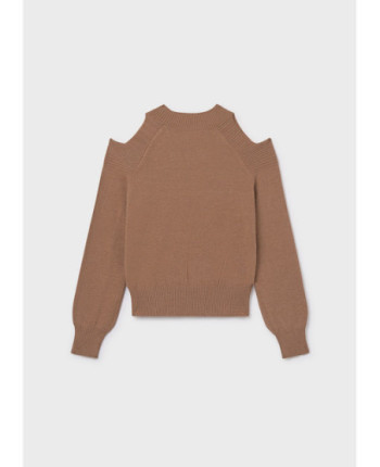 Maglione apertura spalle ragazza