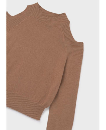 Maglione apertura spalle ragazza