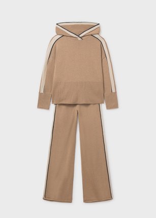 Completo pantalone e maglione cappuccio ragazza